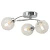 vidaXL Deckenleuchte mit 3 LED-Gl&uuml;hlampen G9 120 W