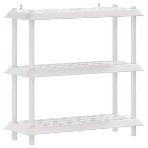 vidaXL Regaleinheit 3 Ebenen 100 x 40 x 96 cm PP Wei&szlig;