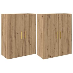 vidaXL Wandschrank 2 pcs Artisan-Eiche 69,5 x 34 x 90 cm Holzwerkstoff