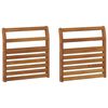 vidaXL Armlehne 2 pcs Natur 58,5 x 8 x 60 cm Massivholz Akazie