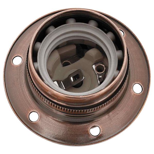 vidaXL Lampenfassungen 2 Stk. Rot-Bronze E27