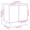 vidaXL Badschrank Sonoma-Eiche 58x33x60 cm Holzwerkstoff