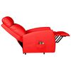 vidaXL Massagesessel mit Aufstehhilfe Rot Kunstleder