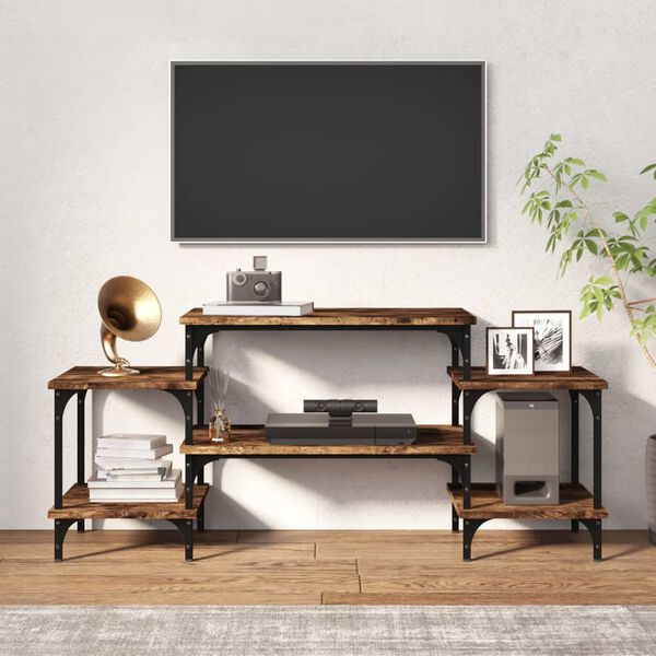 vidaXL TV-Schrank Räuchereiche 117x35x52 cm Holzwerkstoff