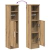 vidaXL Badezimmerschrank mit Rollenhalter Artisan-Eiche 20,5x22x90 cm