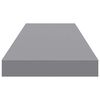 vidaXL Schweberegale 2 Stk. Grau 80x23,5x3,8 cm MDF