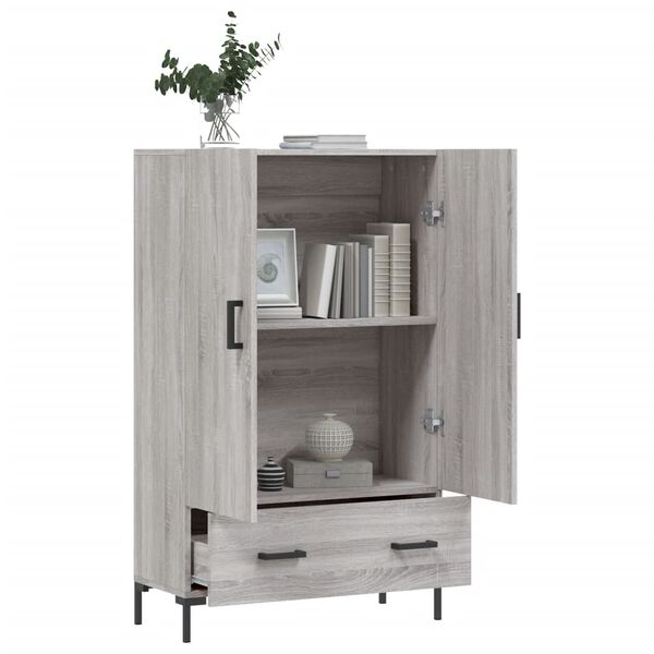 vidaXL Highboard Grau Sonoma 69,5x31x115 cm Holzwerkstoff