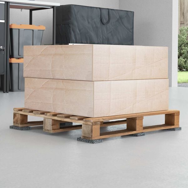 vidaXL Gummiwalze Schwarz Gummi