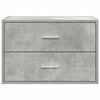 vidaXL Schrank mit 2 Schubladen Betongrau 60x31x40 cm Holzwerkstoff
