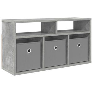 vidaXL Lowboard mit Schubladen Beton Grau 72 x 22,5 x 38 cm