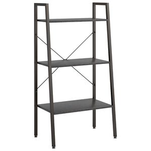 vidaXL Standregal mit 3 B&ouml;den Schwarz 56x35x108 cm