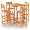 vidaXL 5-tlg. Gartenbar-Set Massivholz Akazie