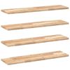 vidaXL Schweberegale 4 Stk. 80x20x2 cm Massivholz Akazie Unbehandelt