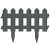vidaXL Rasenkanten 25 Stk. Anthrazit 10 m PP