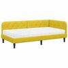vidaXL Eckbettgestell Gelb 100 x 200 cm Samt