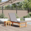 vidaXL Sonnenliege Braun 202 x 53 x 89 cm Massivholz Akazie