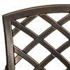 vidaXL 3-tlg. Bistro-Set Bronzen Aluminiumguss
