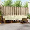 vidaXL Outdoor-Sofagarnitur mit Kissen 4 pcs Natur und Creme