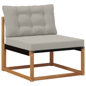 vidaXL Outdoor Mittelsofa Massivholz Akazie Natur