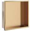 vidaXL Duschnische Golden Geb&uuml;rstet 32x32x9 cm Edelstahl