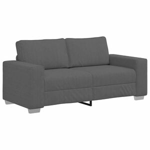 vidaXL Zweisitzer-Sofa Dunkelgrau 140 cm Cordstoff