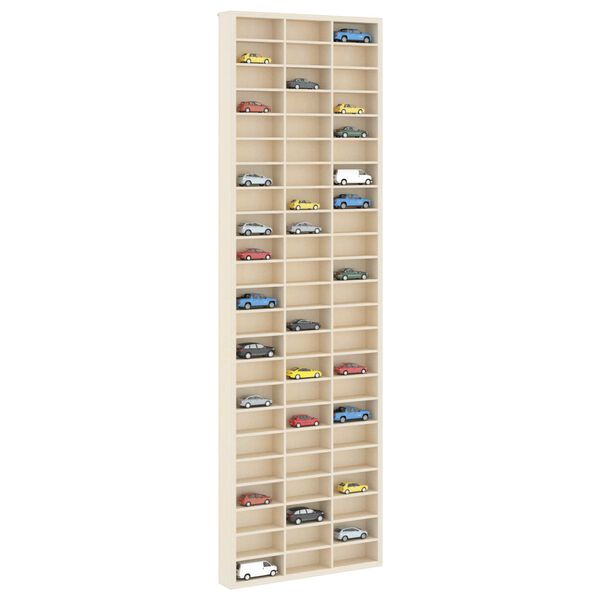 vidaXL Wanddisplay-Case mit Regal Beige 30 x 4,5 x 96 cm Holzwerkstoff