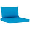 vidaXL 5-tlg. Garten-Lounge-Set mit Hellblauen Kissen