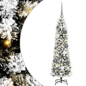 vidaXL K&uuml;nstlicher Weihnachtsbaum mit 150 LEDs mit St&auml;nder Wei&szlig; 120 cm