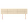 vidaXL Kopfteile 2 Stk. Creme 80x5x78/88 cm Stoff