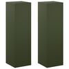 vidaXL Pflanzenst&auml;nder 2 pcs Olivgr&uuml;n 30 x 30 x 100 cm Stahl