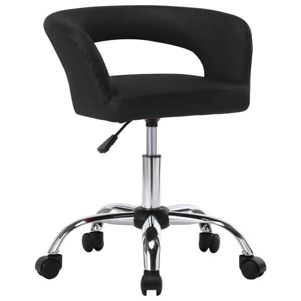 vidaXL Esszimmerst&uuml;hle 2 Stk. Schwarz Kunstleder