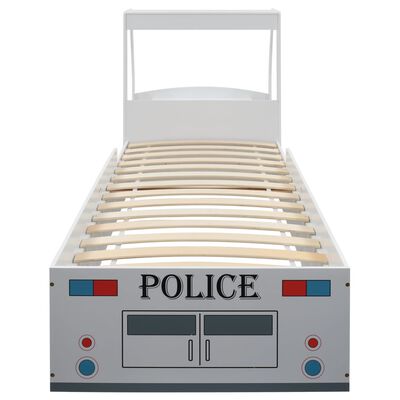 vidaXL Polizeiauto-Kinderbett mit Matratze 90x200 cm 7 Zone H2 H3