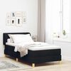vidaXL Boxspringbett mit Matratze Schwarz 90 x 200 cm Stoff