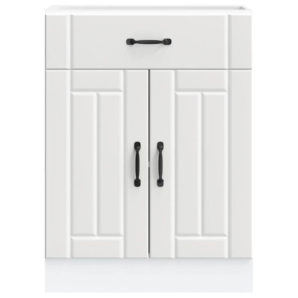 vidaXL K&uuml;chen-Unterschrank Lucca Wei&szlig; Holzwerkstoff