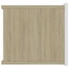 vidaXL Nachttische 2 Stk. Weiß Sonoma-Eiche 40x30x30 cm Holzwerkstoff