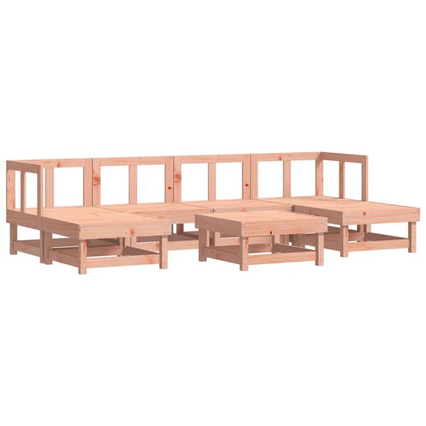 vidaXL 7-tlg. Garten-Lounge-Set Massivholz Douglasie