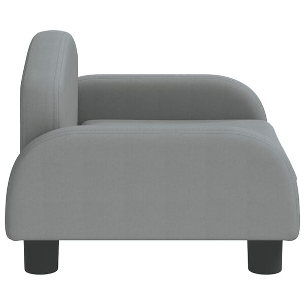 vidaXL Kindersofa Hellgrau 50x40x30 cm Stoff