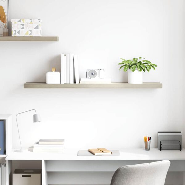 vidaXL Schweberegal Eichen-Optik 120x23,5x3,8 cm MDF