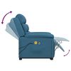 vidaXL Massagesessel mit Aufstehhilfe Blau Samt