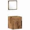vidaXL Badezimmerm&ouml;bel-Set Wandmontiert 4 pcs Altholz Holzwerkstoff