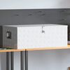 vidaXL Aufbewahrungsbox Silbern 100x55x37 cm Aluminium