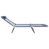 vidaXL Klappbare Sonnenliege 2 pcs Marineblau 182 x 55 x 85,5 cm