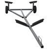 vidaXL Bootstrailer Silber 302 x 107 x 42 cm Stahl
