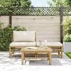 vidaXL 3-tlg. Garten-Lounge-Set mit Kissen Bambus