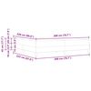 vidaXL Boxspringbett mit Matratze Dunkelblau 200 x 220 cm Stoff