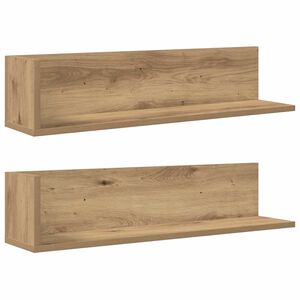 vidaXL Wandregale 2 Stk. Artisan-Eiche 75x16,5x16,5 cm Holzwerkstoff