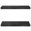 vidaXL Wandregale 2 Stk. 50x23,5 cm Schwarz Edelstahl
