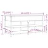 vidaXL Schuhbank Braun Eichen-Optik 100x42,5x50 cm Holzwerkstoff