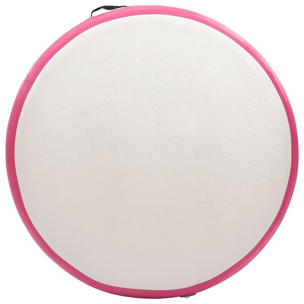 vidaXL Aufblasbare Gymnastikmatte mit Pumpe 100x100x15 cm PVC Rosa