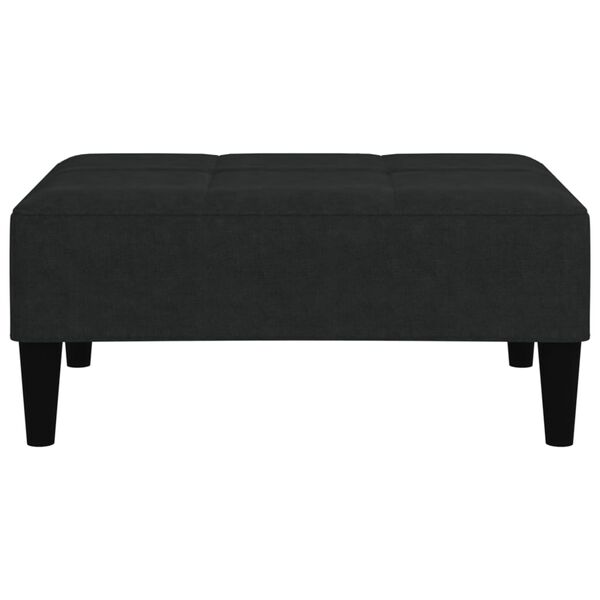 vidaXL Hocker Schwarz Mikrofasergewebe